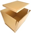 La Box Eltete est constituée de plaques en carton en nid d’abeille, de cornières et de Pallrun®.